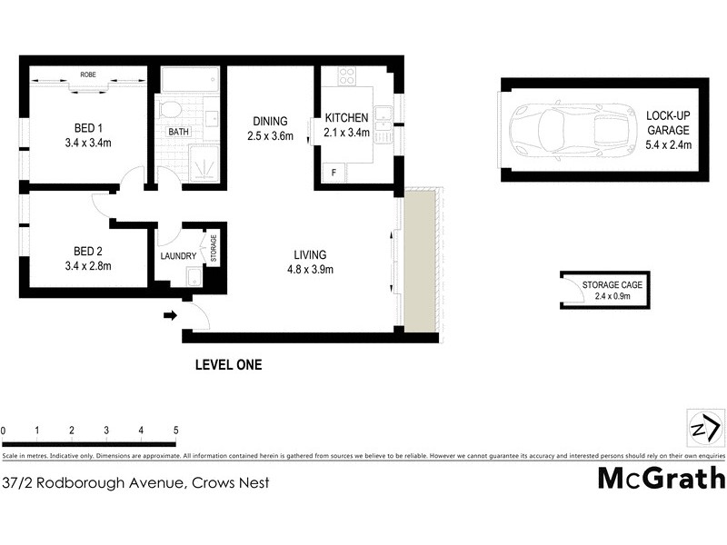 37/2 Rodborough Avenue, Crows Nest NSW 2065 Floorplan