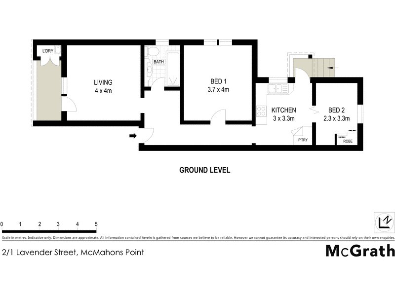 2/1 Lavender Street, Mcmahons Point NSW 2060 Floorplan