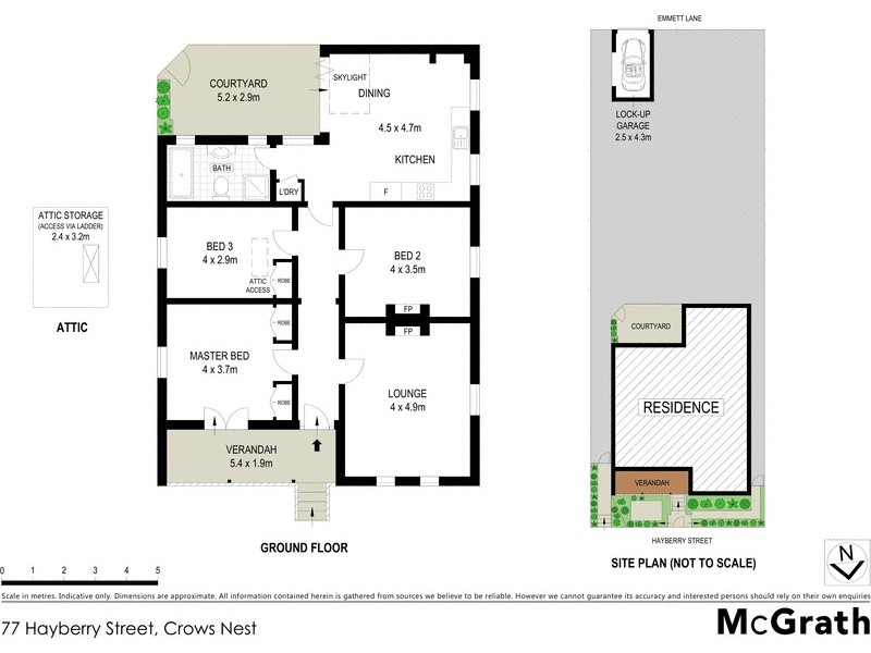 77 Hayberry Street, Crows Nest NSW 2065 Floorplan