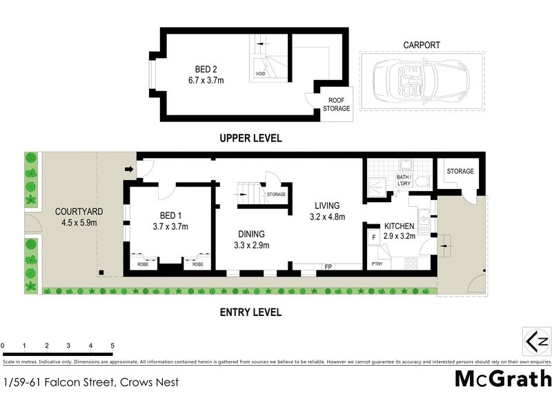 1/59 Falcon Street, Crows Nest NSW 2065 Floorplan