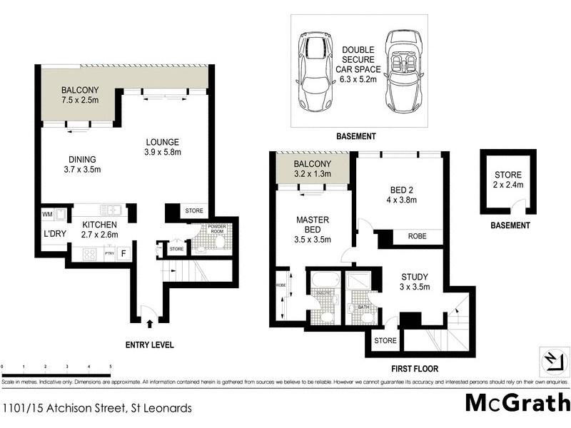 1101/15 Atchison Street, St Leonards NSW 2065 Floorplan