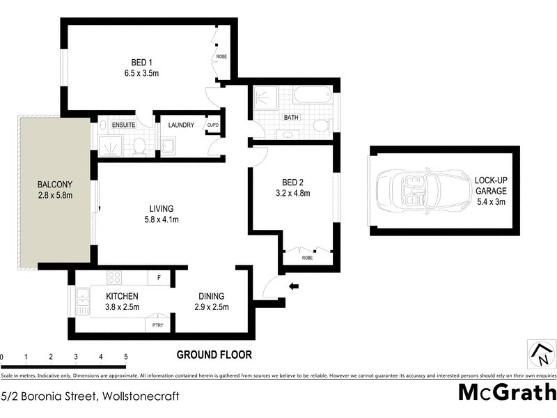 5/2 Boronia Street, Wollstonecraft NSW 2065 Floorplan