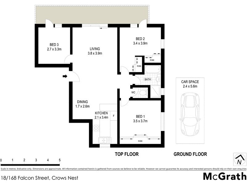 18/168 Falcon Street, Crows Nest NSW 2065 Floorplan