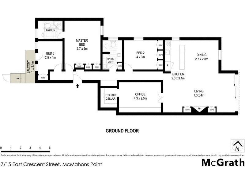 7/15 East Crescent Street, Mcmahons Point NSW 2060 Floorplan