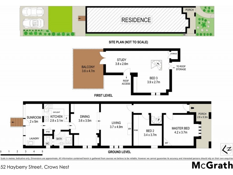 52 Hayberry Street, Crows Nest NSW 2065 Floorplan