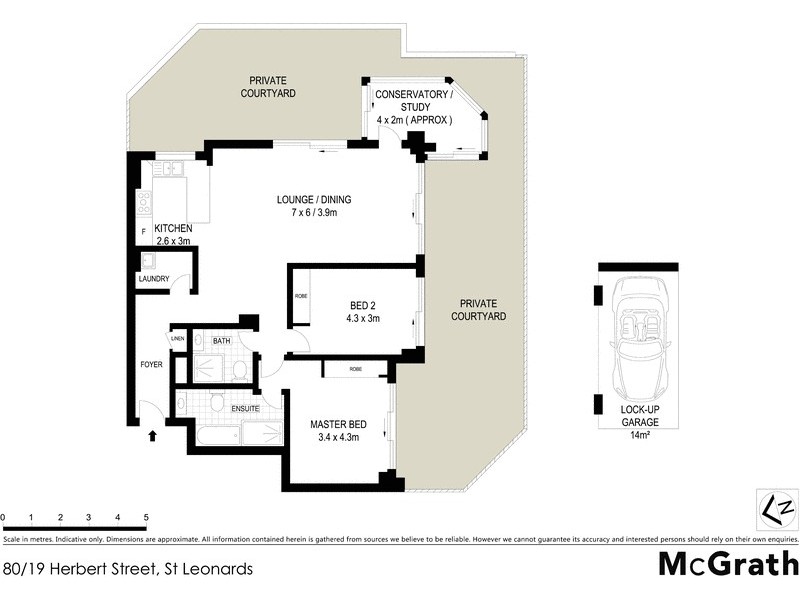 80/19 Herbert Street, St Leonards NSW 2065 Floorplan
