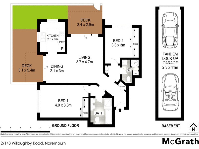 2/143 Willoughby Road, Naremburn NSW 2065 Floorplan