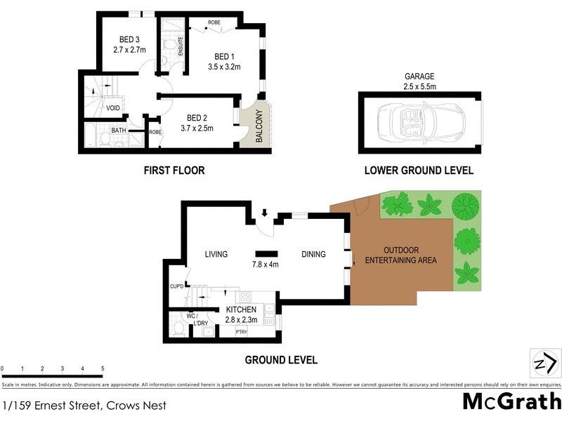 1/159 Ernest Street, Crows Nest NSW 2065 Floorplan