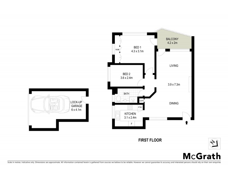 3/1 Balfour Street, Greenwich NSW 2065 Floorplan