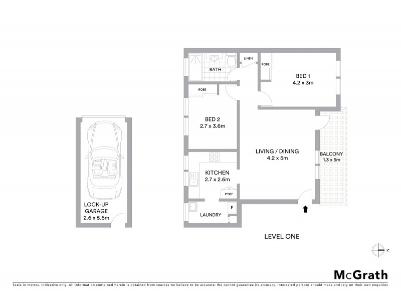 1/38 Abbott Street, Cammeray NSW 2062 Floorplan