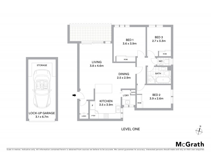 10/57 Shirley Road, Wollstonecraft NSW 2065 Floorplan