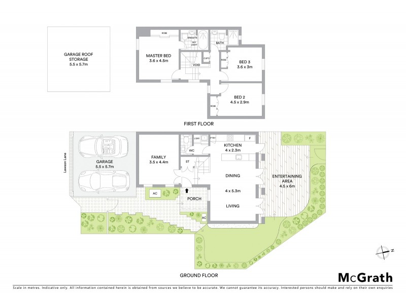 30 Lawson Lane, Naremburn NSW 2065 Floorplan