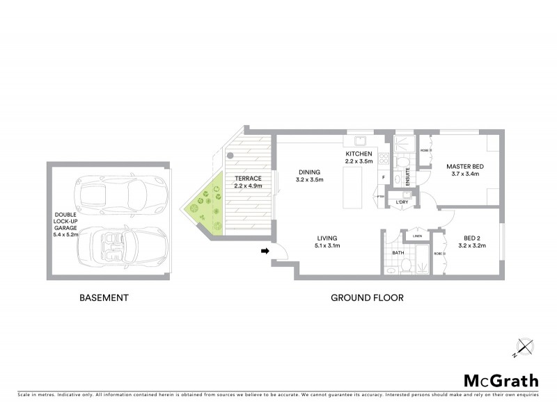 1/34 Station Street, Naremburn NSW 2065 Floorplan