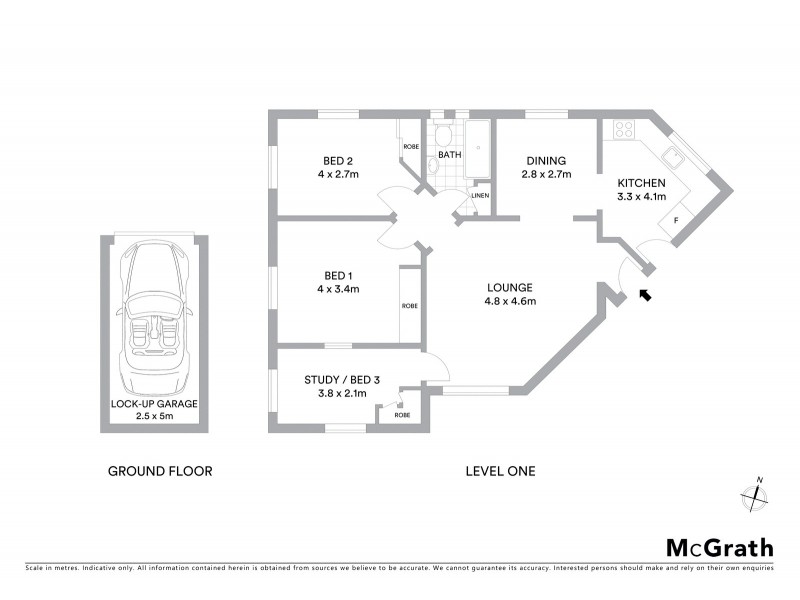 3/1 Central Street, Naremburn NSW 2065 Floorplan
