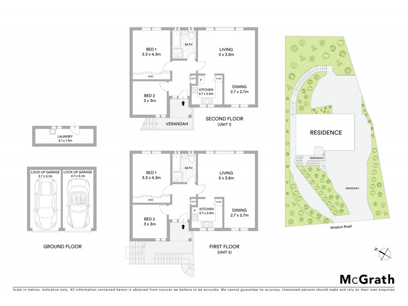 1&2/27 Wisdom Road, Greenwich NSW 2065 Floorplan