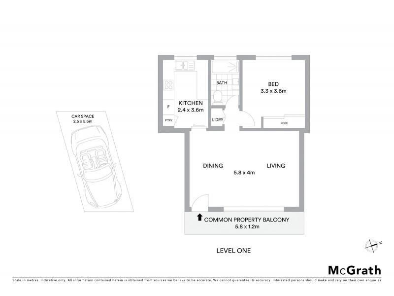 2/215 Ernest Street, Cammeray NSW 2062 Floorplan