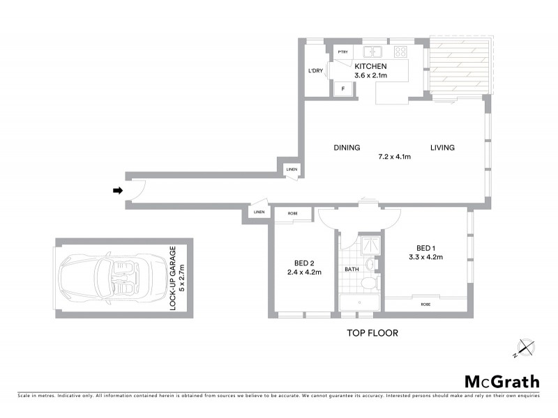 13/34-36 Sinclair Street, Wollstonecraft NSW 2065 Floorplan