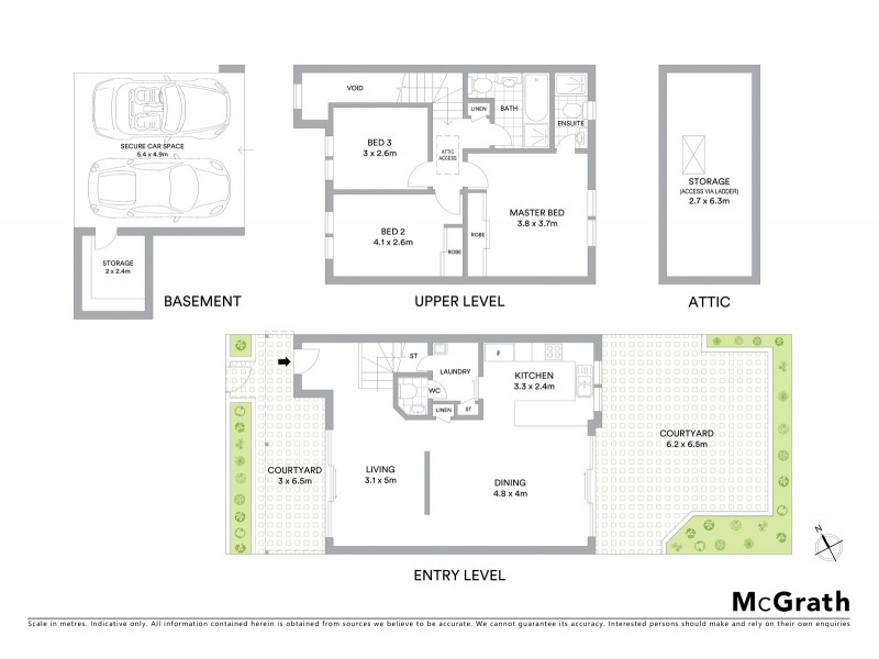 2/44 Waters Road, Naremburn NSW 2065 Floorplan