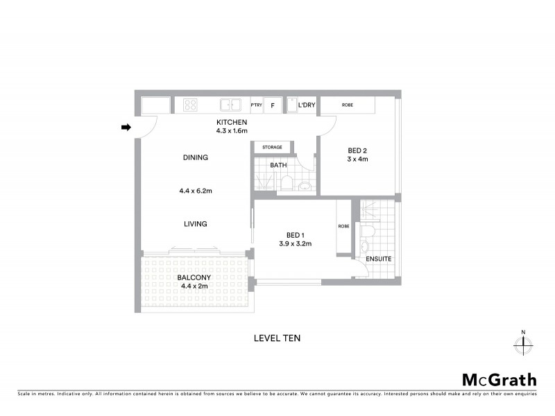 1005/7 Albany Street, St Leonards NSW 2065 Floorplan