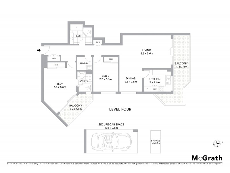 15/163 Willoughby Road, Naremburn NSW 2065 Floorplan