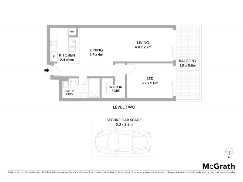 19/210 Willoughby Road, Naremburn NSW 2065 Floorplan