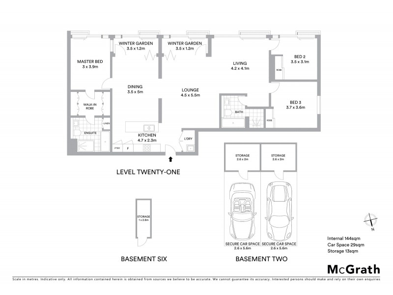 2107/10 Atchison Street, St Leonards NSW 2065 Floorplan