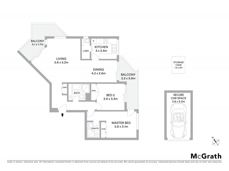 12/163 Willoughby Road, Naremburn NSW 2065 Floorplan