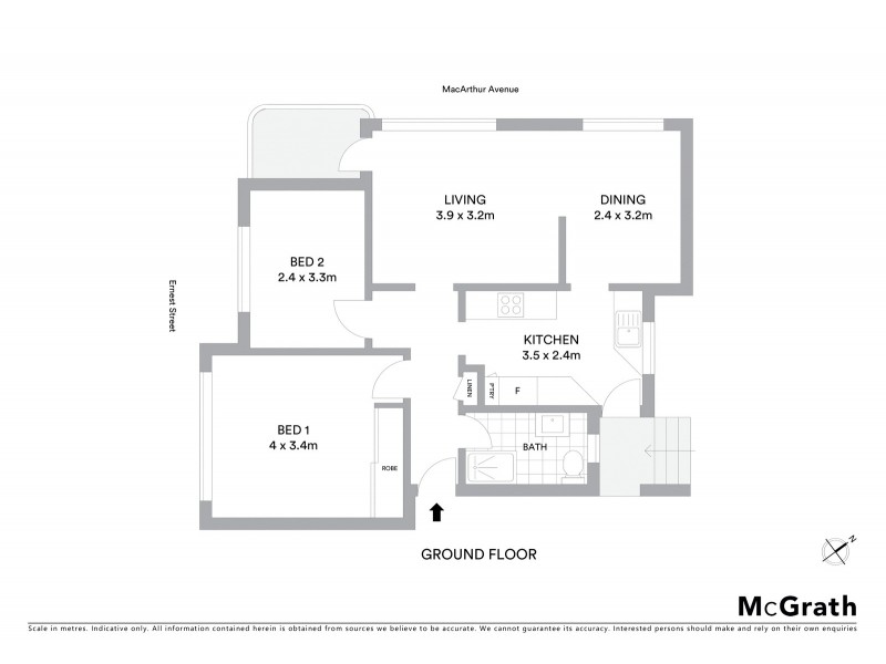 1/146 Ernest Street, Crows Nest NSW 2065 Floorplan