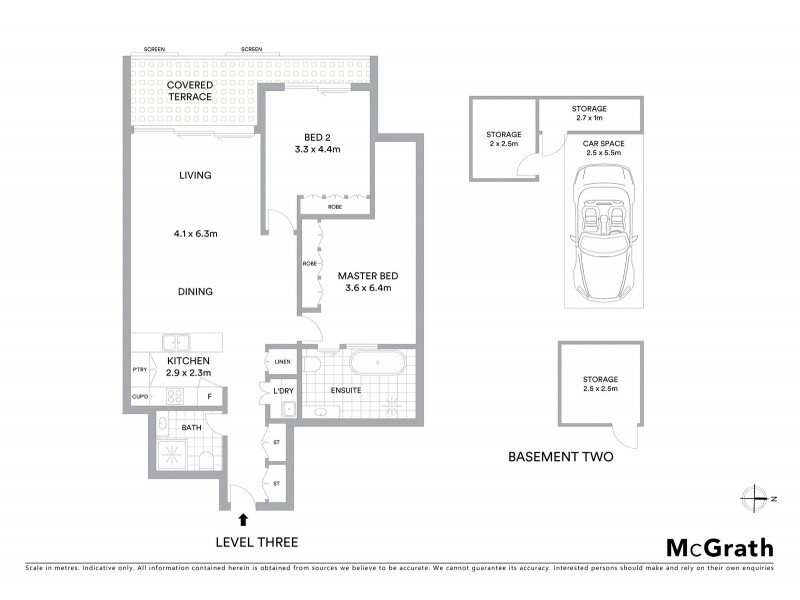 308/164 Willoughby Road, Crows Nest NSW 2065 Floorplan