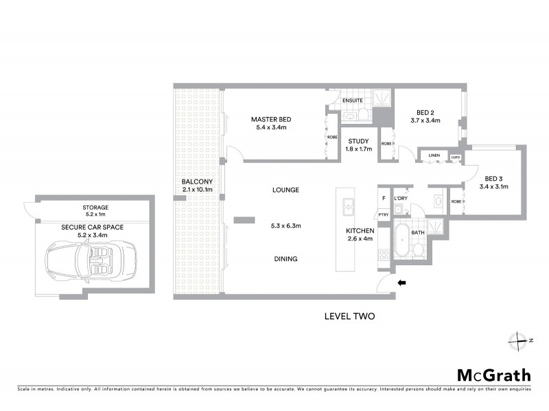 1/45 Chandos Street, St Leonards NSW 2065 Floorplan