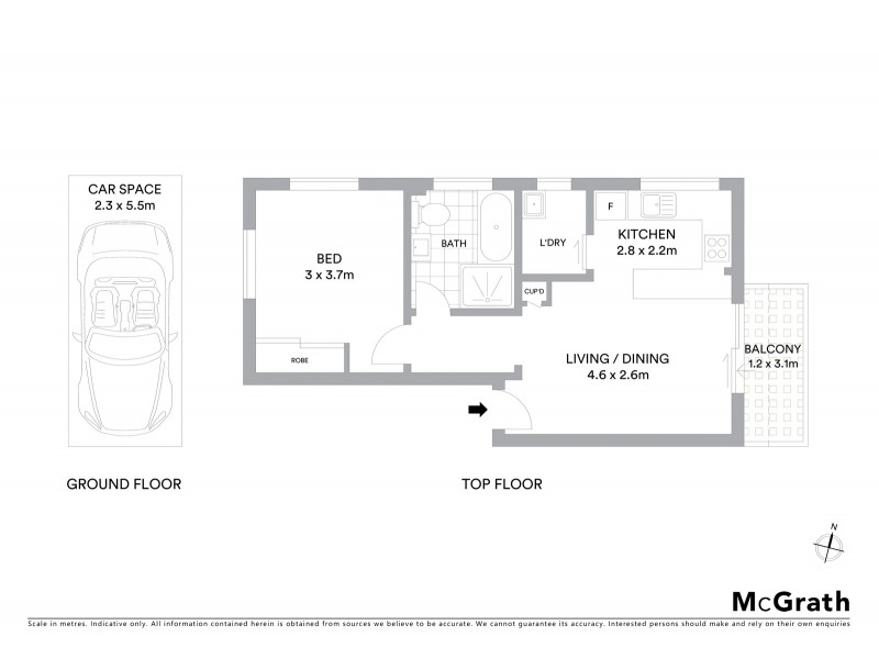 5/29 Belmont Avenue, Wollstonecraft NSW 2065 Floorplan