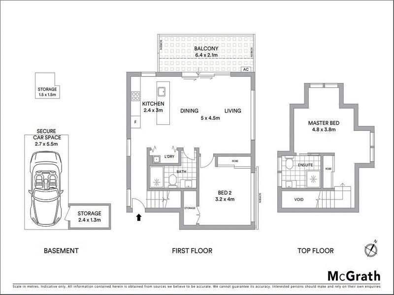 3/36A Park Road, Naremburn NSW 2065 Floorplan