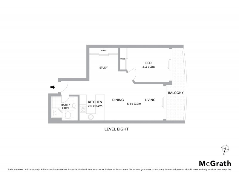 803/1 Sergeants Lane, St Leonards NSW 2065 Floorplan