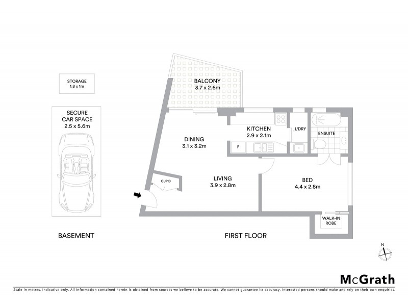 103/1 Watson Street, Neutral Bay NSW 2089 Floorplan