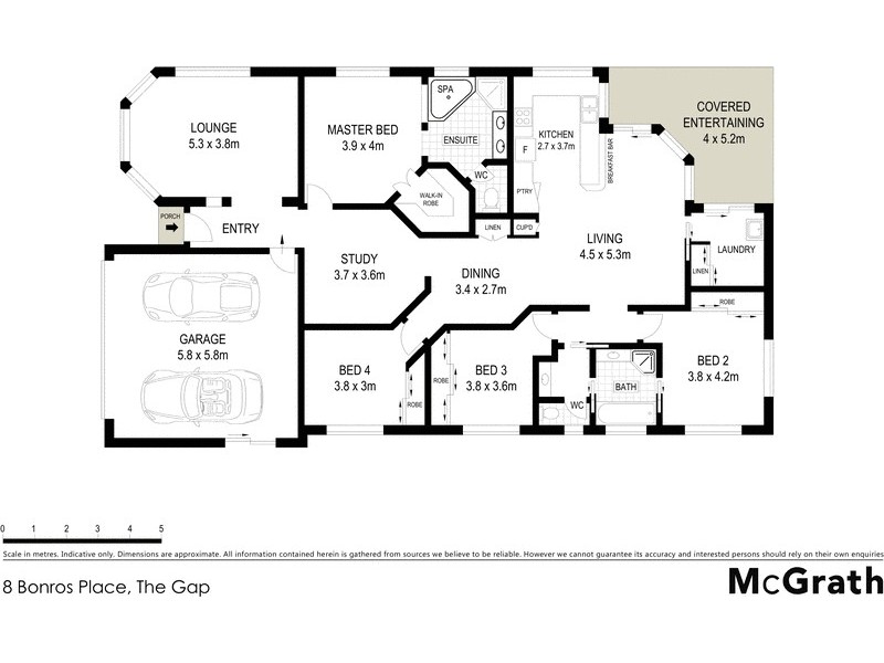 8 Bonros Place, The Gap QLD 4061 Floorplan