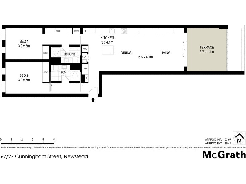 67/27 Cunningham Street, Newstead QLD 4006 Floorplan