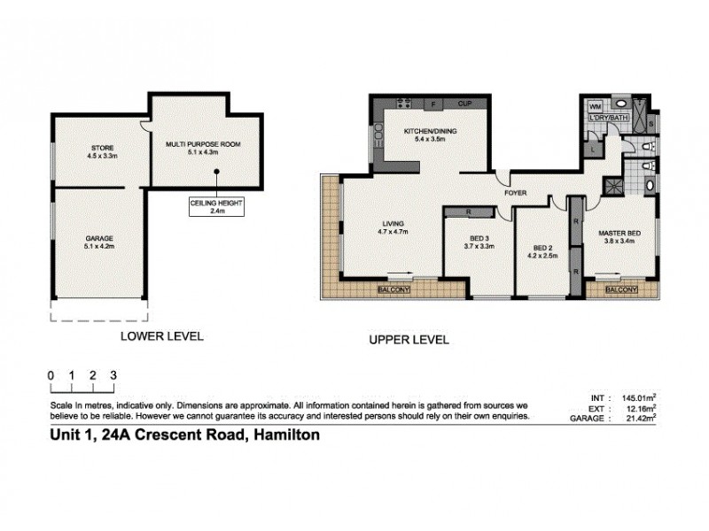 1/24A Crescent Road, Hamilton QLD 4007 Floorplan