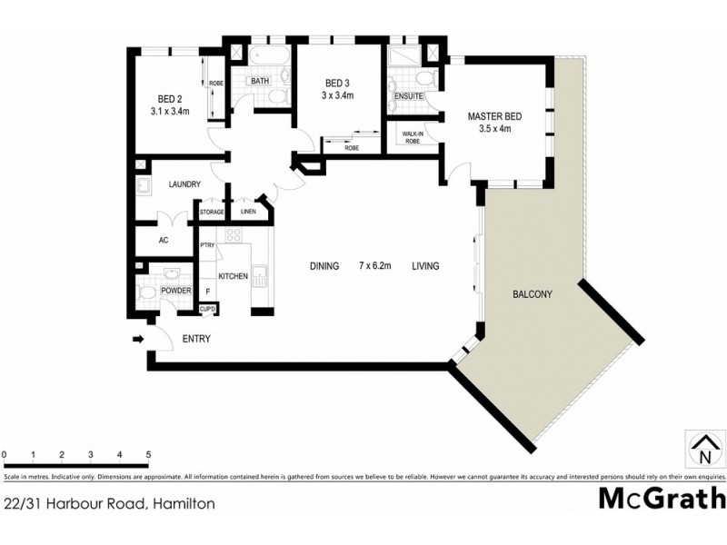22/31 Harbour Road, Hamilton QLD 4007 Floorplan