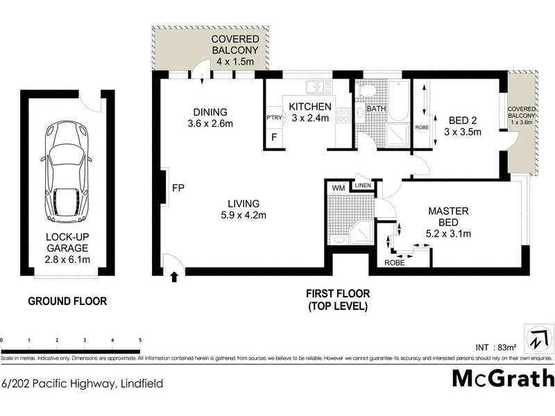 6/202 Pacific Highway, Lindfield NSW 2070 Floorplan