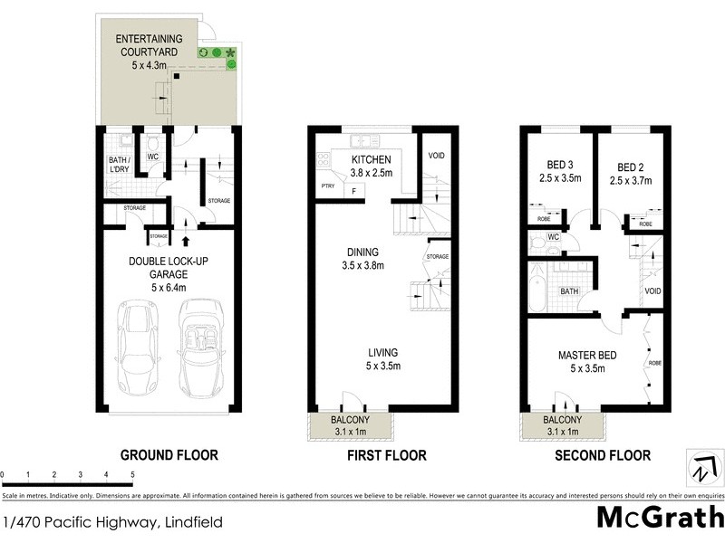 1/470 Pacific Highway, Lindfield NSW 2070 Floorplan