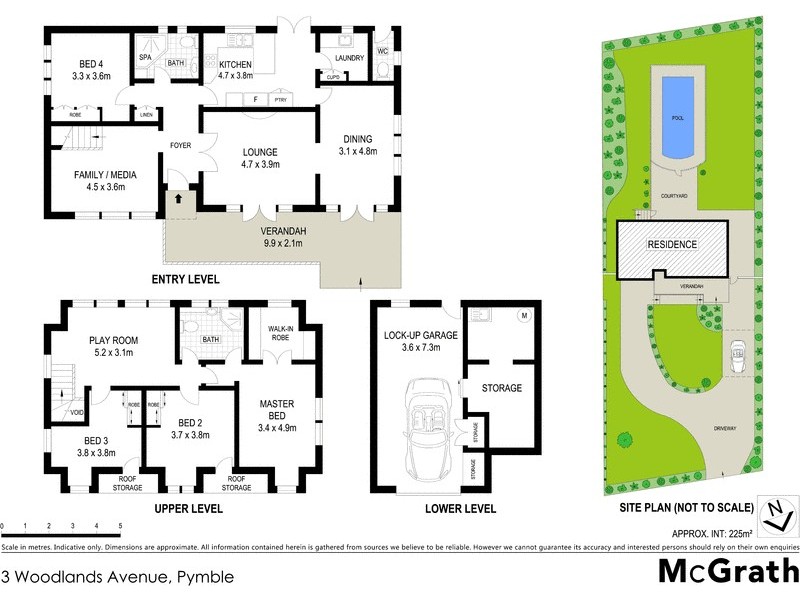 3 Woodlands Avenue, Pymble NSW 2073 Floorplan