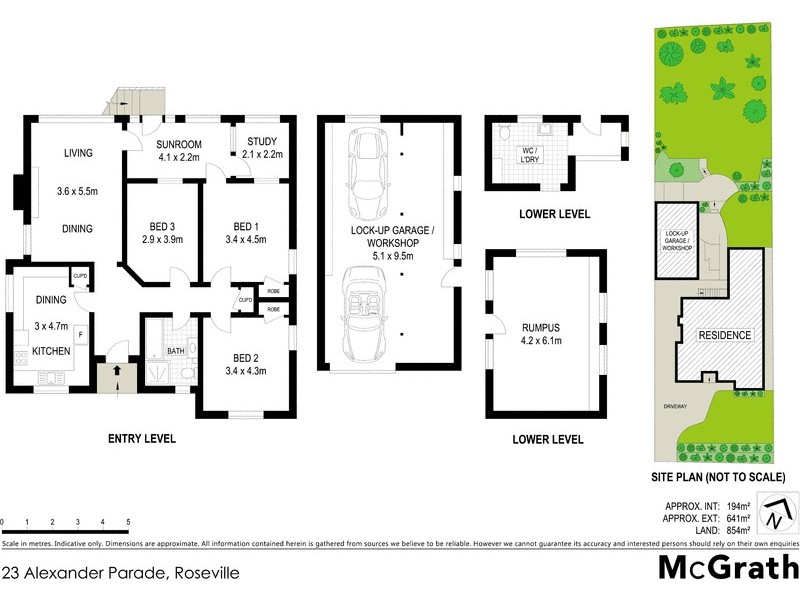 23 Alexander Parade, Roseville NSW 2069 Floorplan