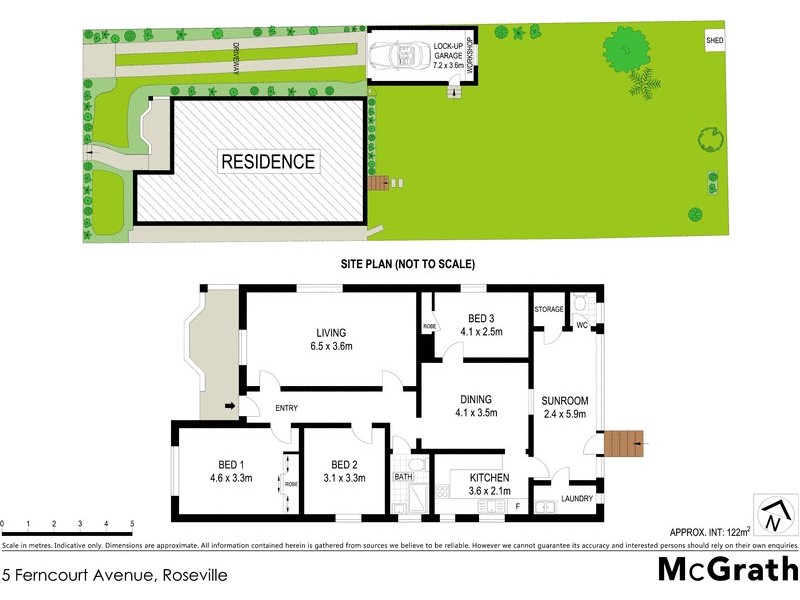 5 Ferncourt Avenue, Roseville NSW 2069 Floorplan
