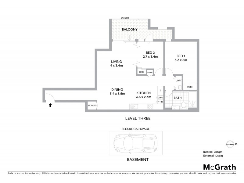 305/657 Pacific Highway, Killara NSW 2071 Floorplan