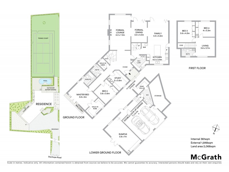 43 Stanhope Road, Killara NSW 2071 Floorplan