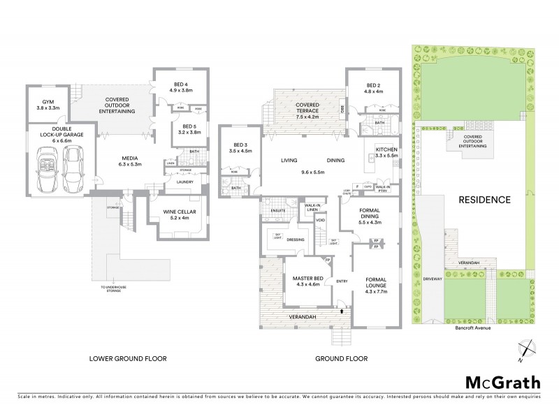 43 Bancroft Avenue, Roseville NSW 2069 Floorplan