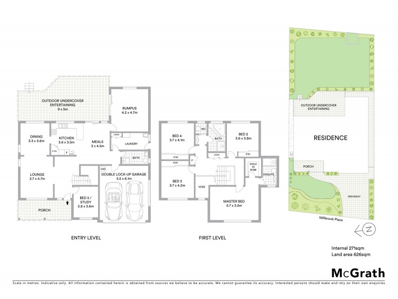 5 Millbrook Place, Cherrybrook NSW 2126 Floorplan