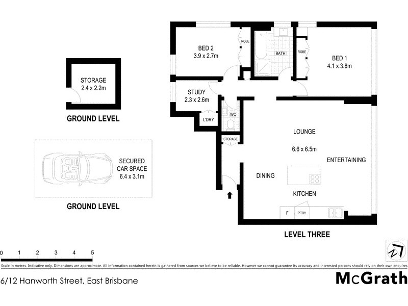 6/12 Hanworth Street, East Brisbane QLD 4169 Floorplan