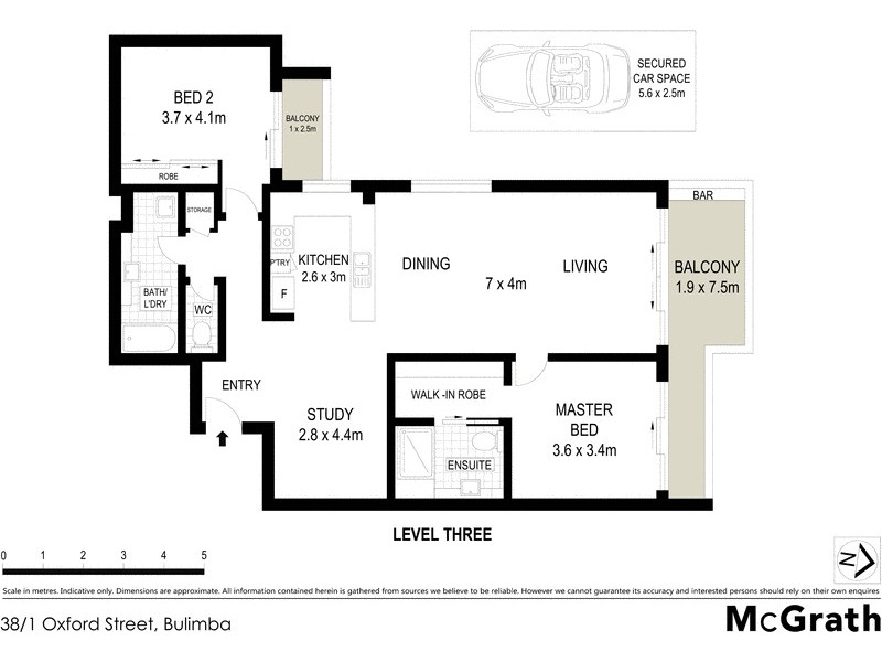 38/1 Oxford Street, Bulimba QLD 4171 Floorplan