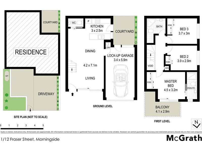 1/12 Fraser Street, Morningside QLD 4170 Floorplan